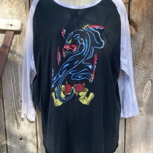 Cool climbing panther jersey by Xtreme Limit, 100% cotton, women’s L, good cond!